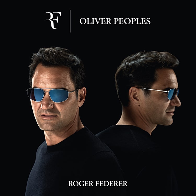 Oliver Peoples worn by Roger Federer