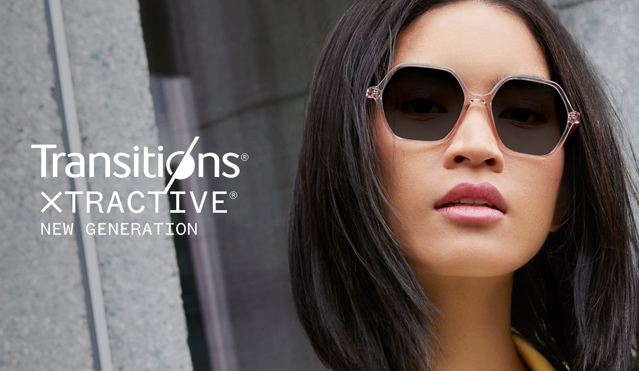 Donna che indossa lenti New Generation