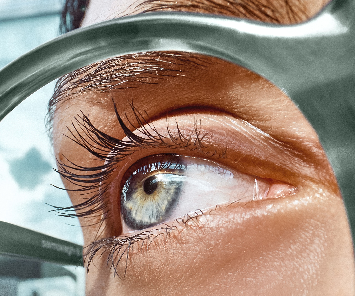 Scatto ravvicinato occhiale da vista